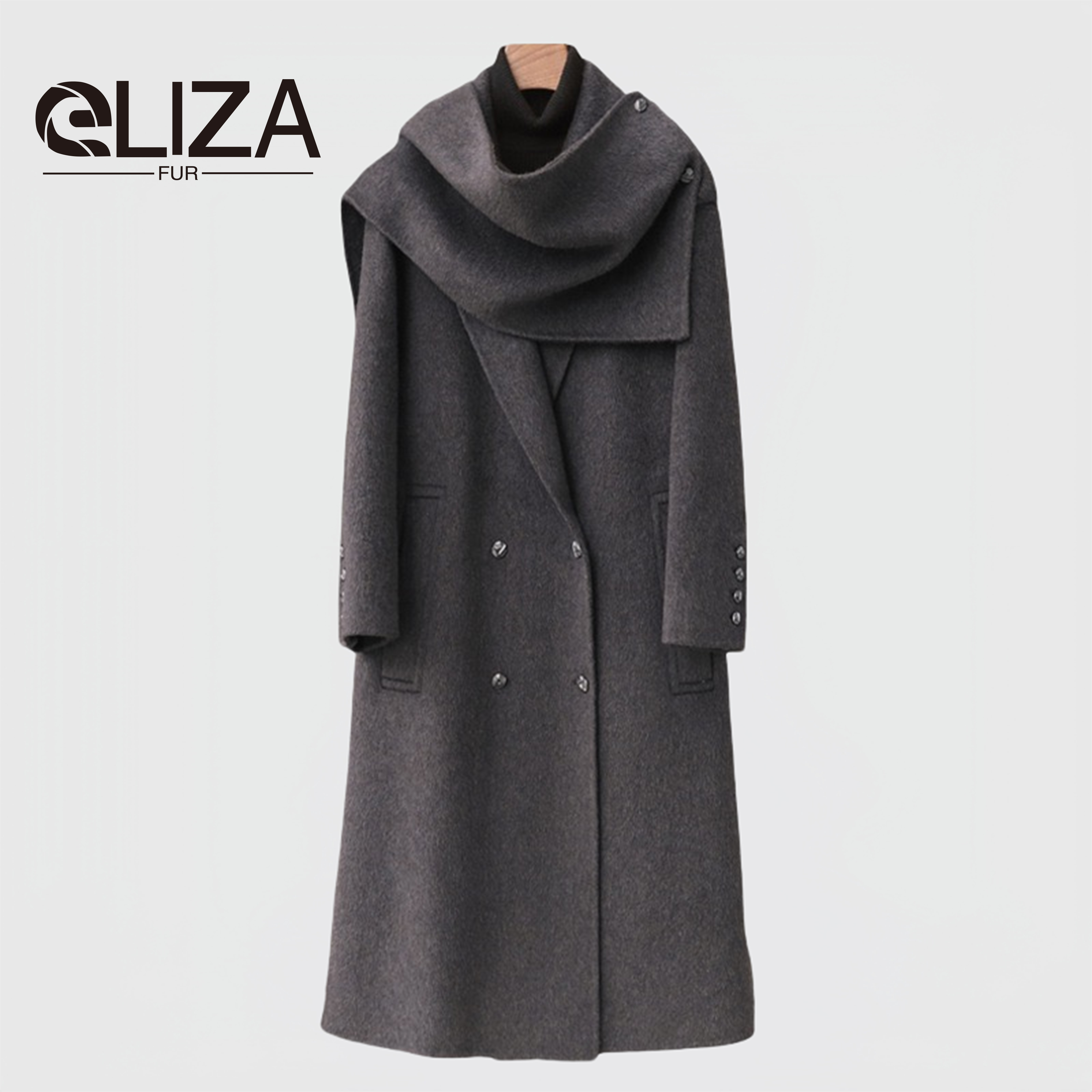 Custom cashmere coat Y-004